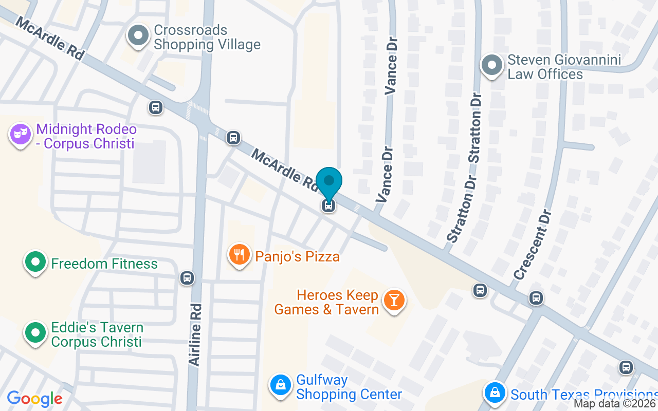 Map showing the location of McArdle @ Airline