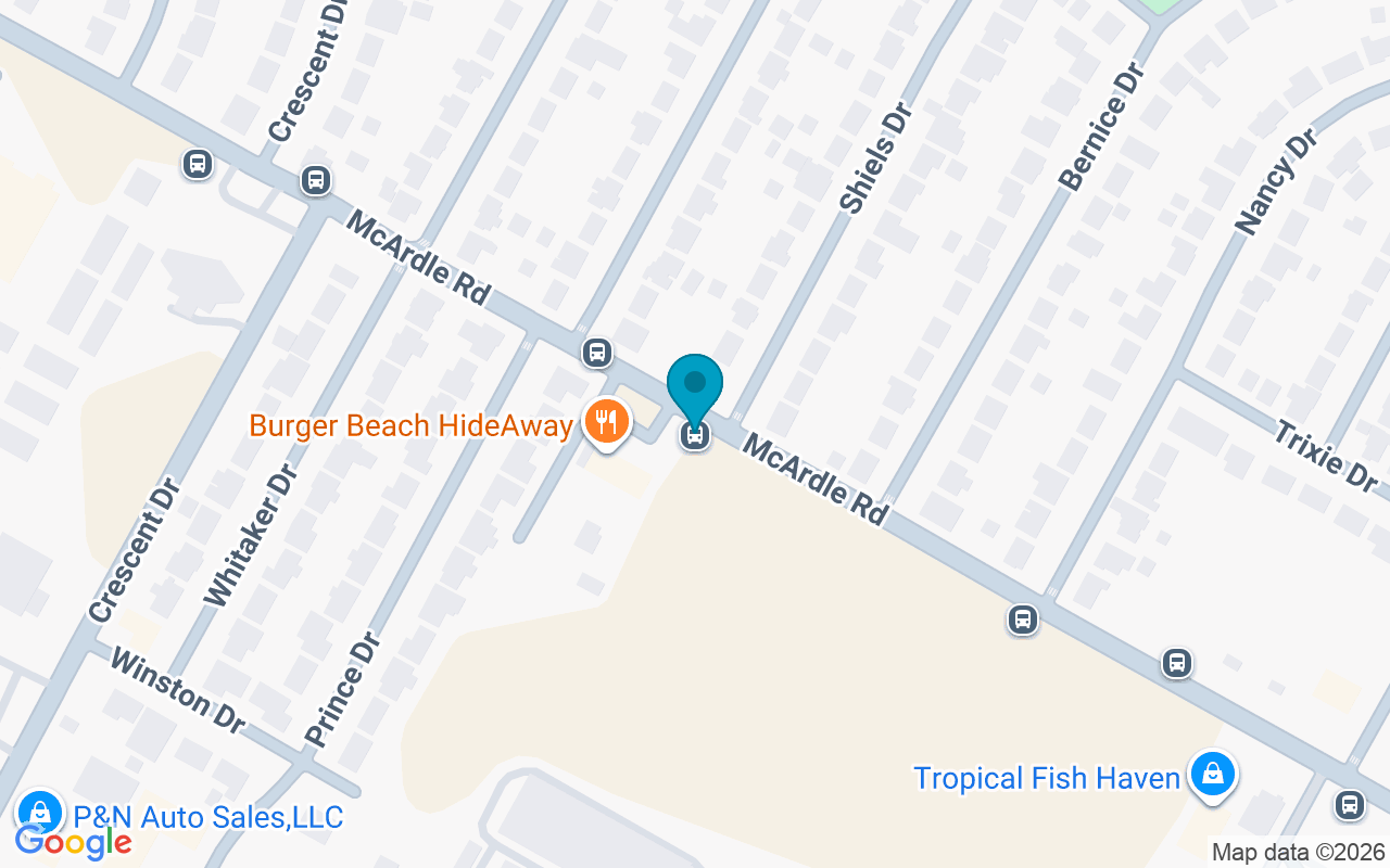 Map showing the location of McArdle @ Shields