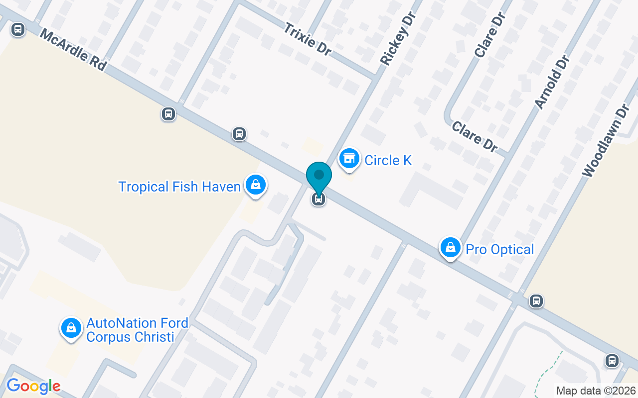 Map showing the location of McArdle @ Rickey