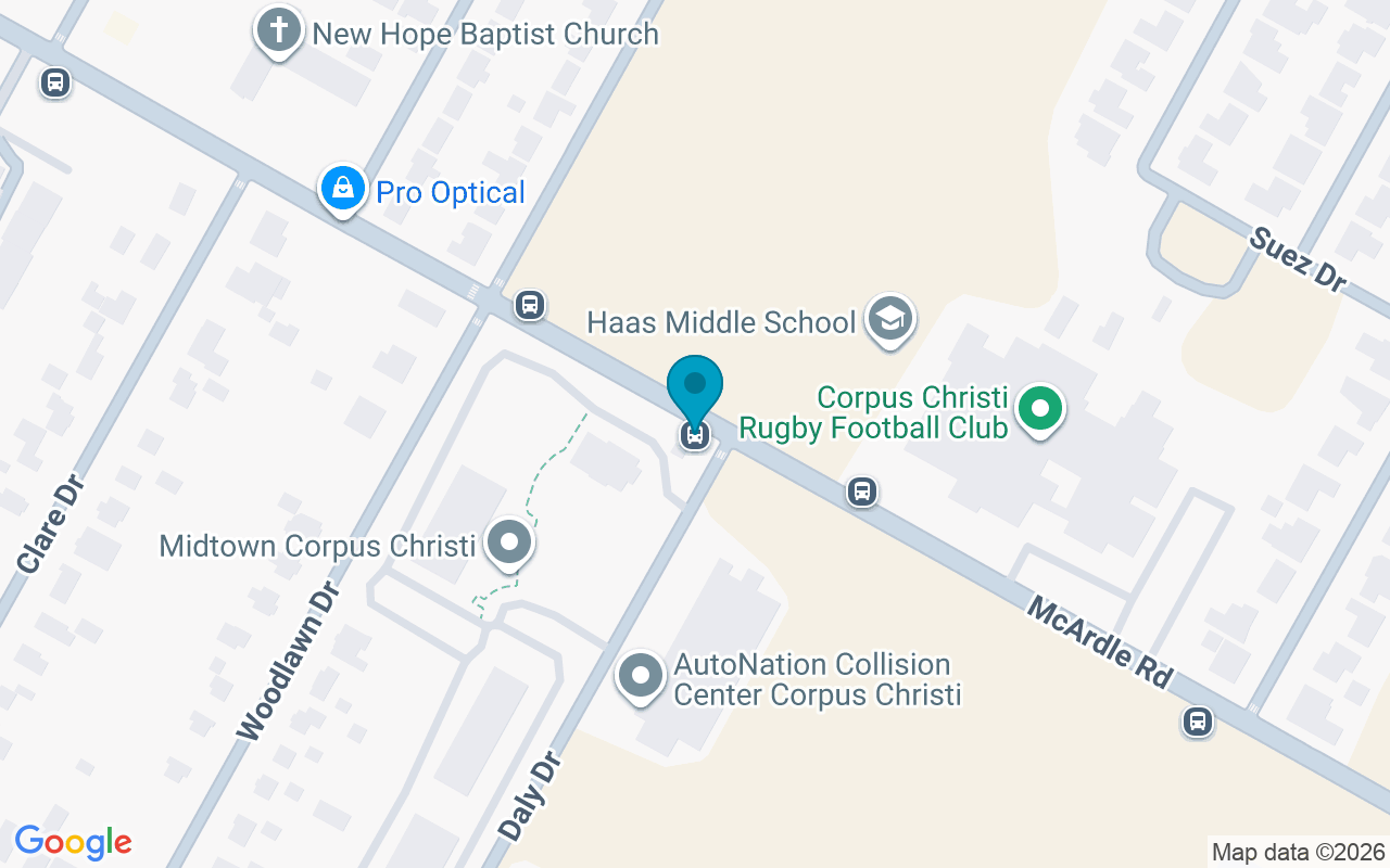 Map showing the location of McArdle @ Woodlawn