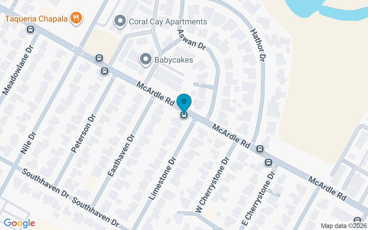 Map showing the location of McArdle @ Limestone