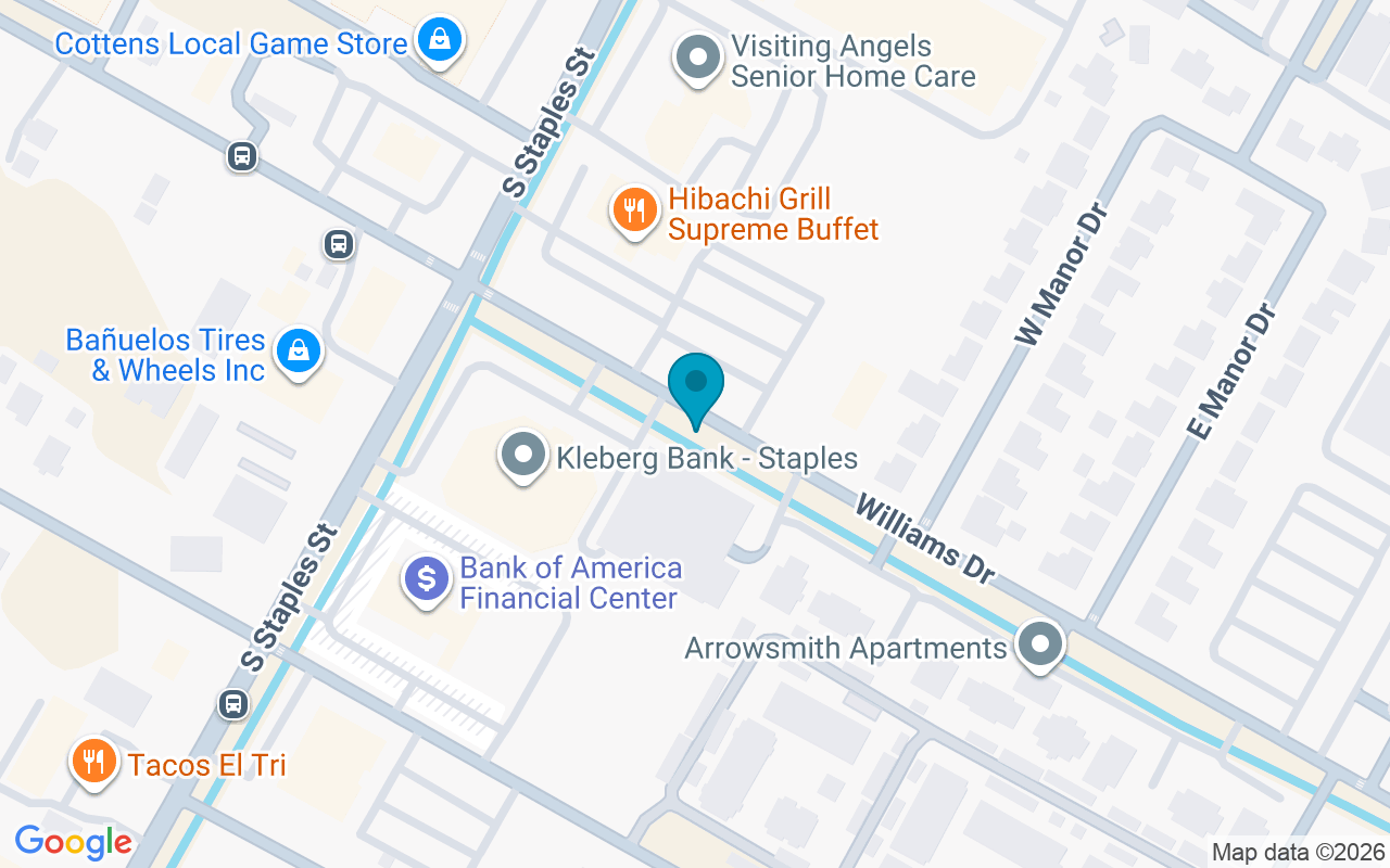 Map showing the location of Williams @ W Manor