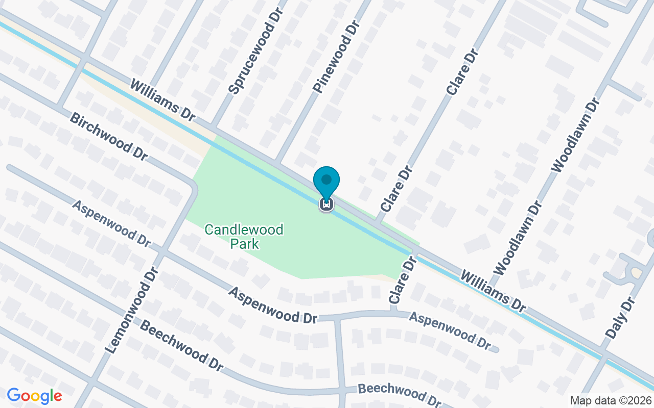 Map showing the location of Williams @ Clare