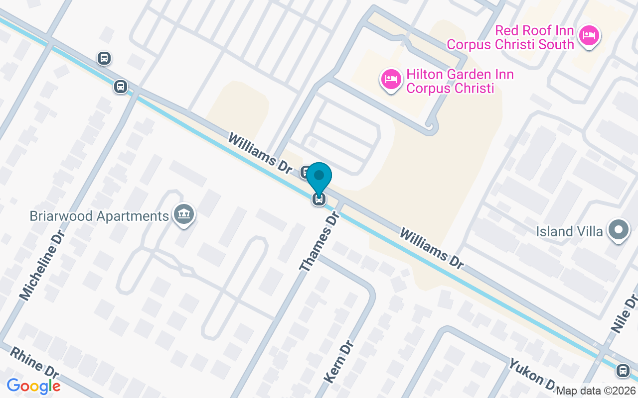 Map showing the location of Williams @ Thames