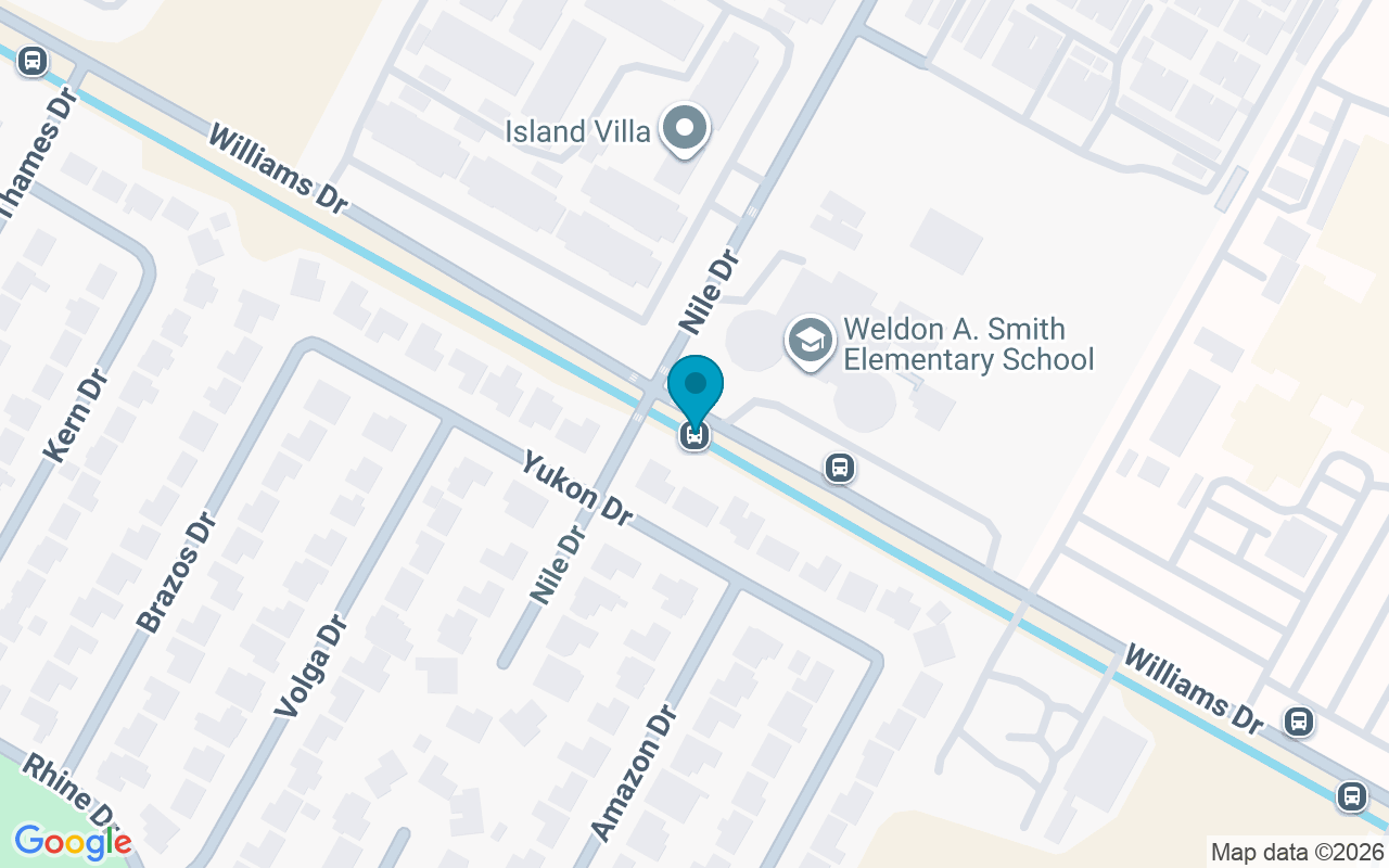 Map showing the location of Williams @ Nile