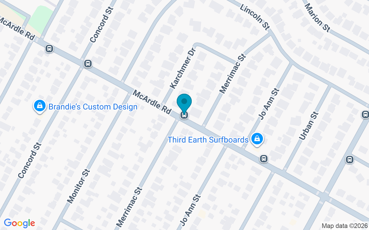 Map showing the location of McArdle @ Karchmer