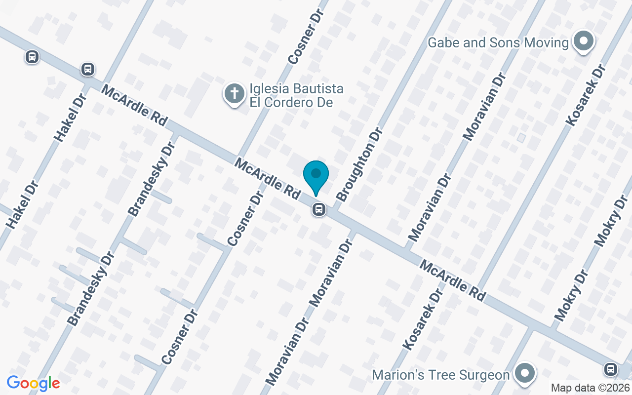 Map showing the location of McArdle @ Broughton