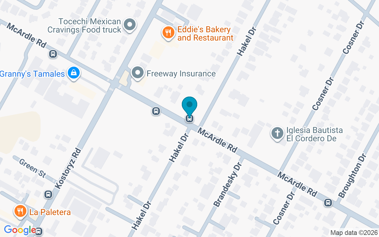 Map showing the location of McArdle @ Kostoryz