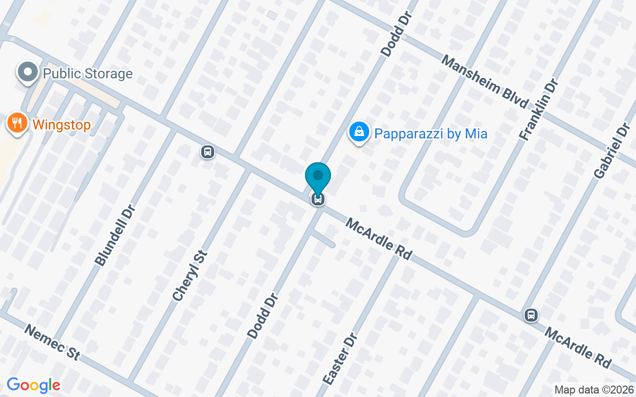 Map showing the location of McArdle @ Dodd