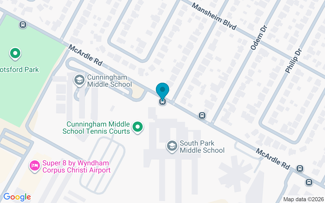Map showing the location of McArdle @ Nesbit