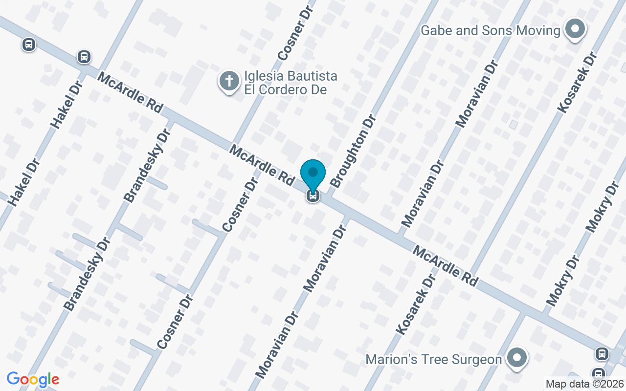 Map showing the location of McArdle @ Broughton