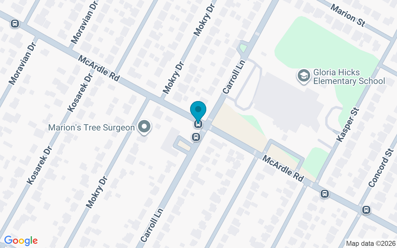 Map showing the location of McArdle @ Carrolllane