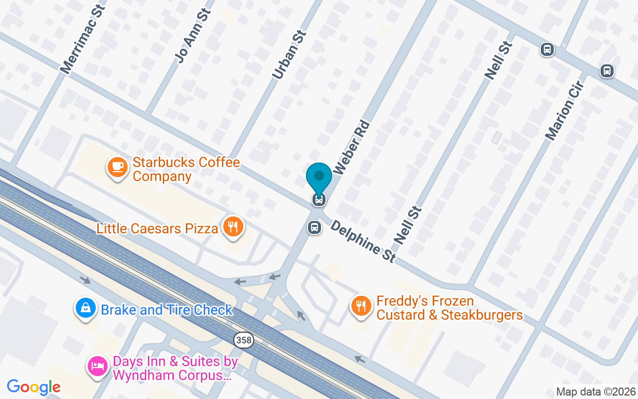 Map showing the location of Weber @ Delphine