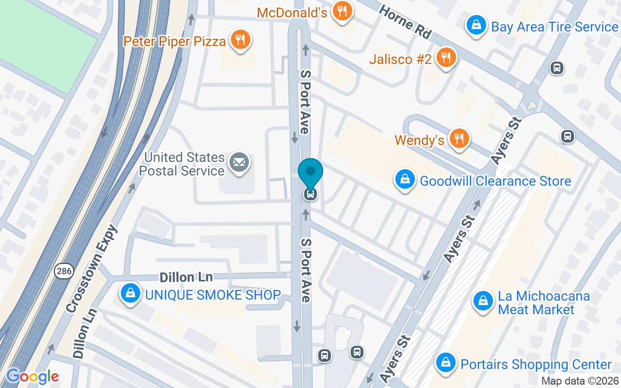 Map showing the location of Port @ Post Office