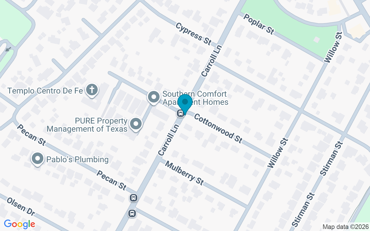 Map showing the location of Carroll @ Cottonwood