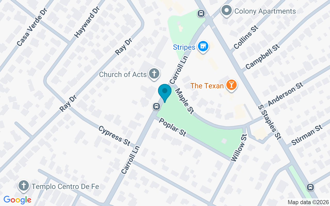 Map showing the location of Carroll @ Poplar