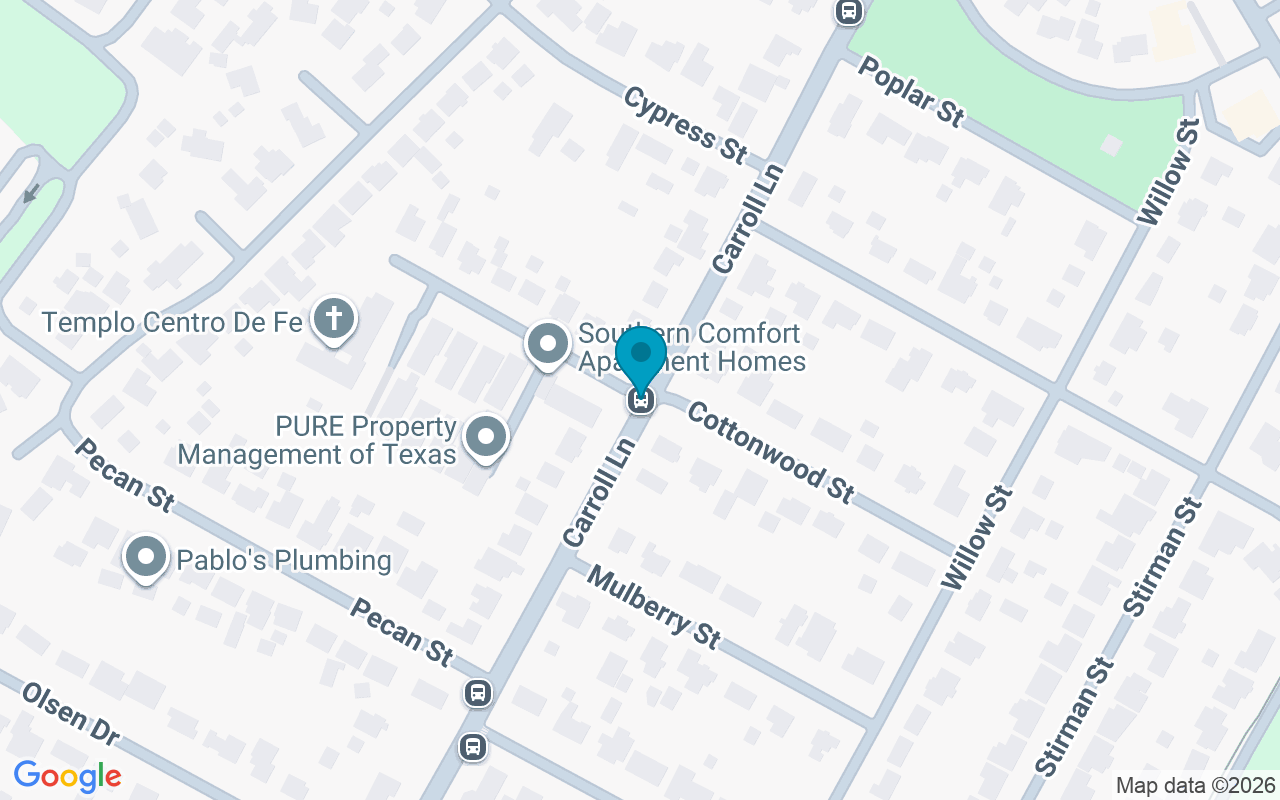 Map showing the location of Carroll @ Cottonwood