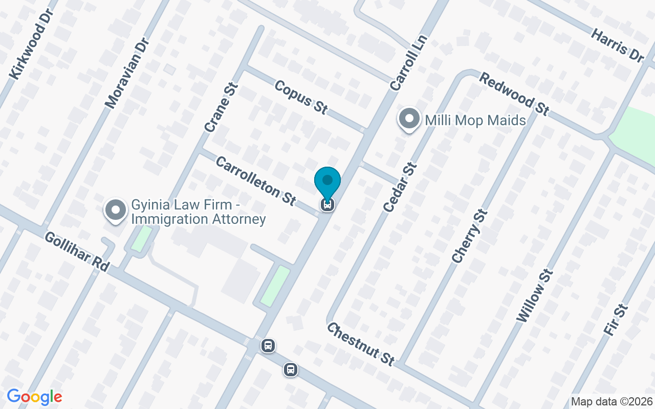 Map showing the location of Carroll @ Samuel Apts