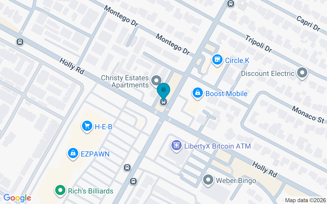 Map showing the location of Weber @ Holly