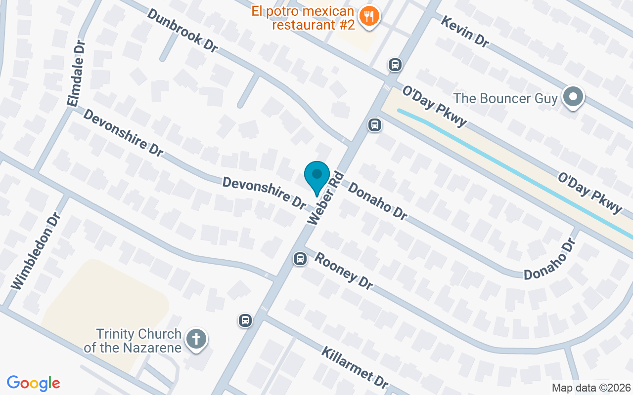 Map showing the location of Weber @ Devonshire