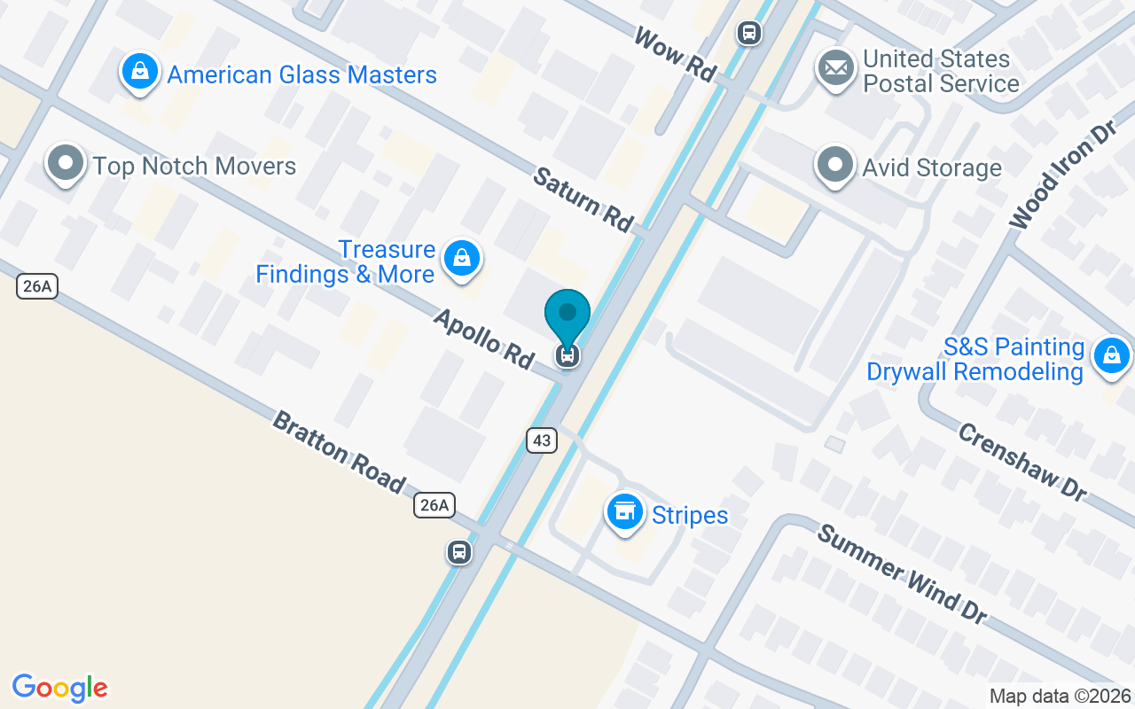 Map showing the location of Weber @ Apollo