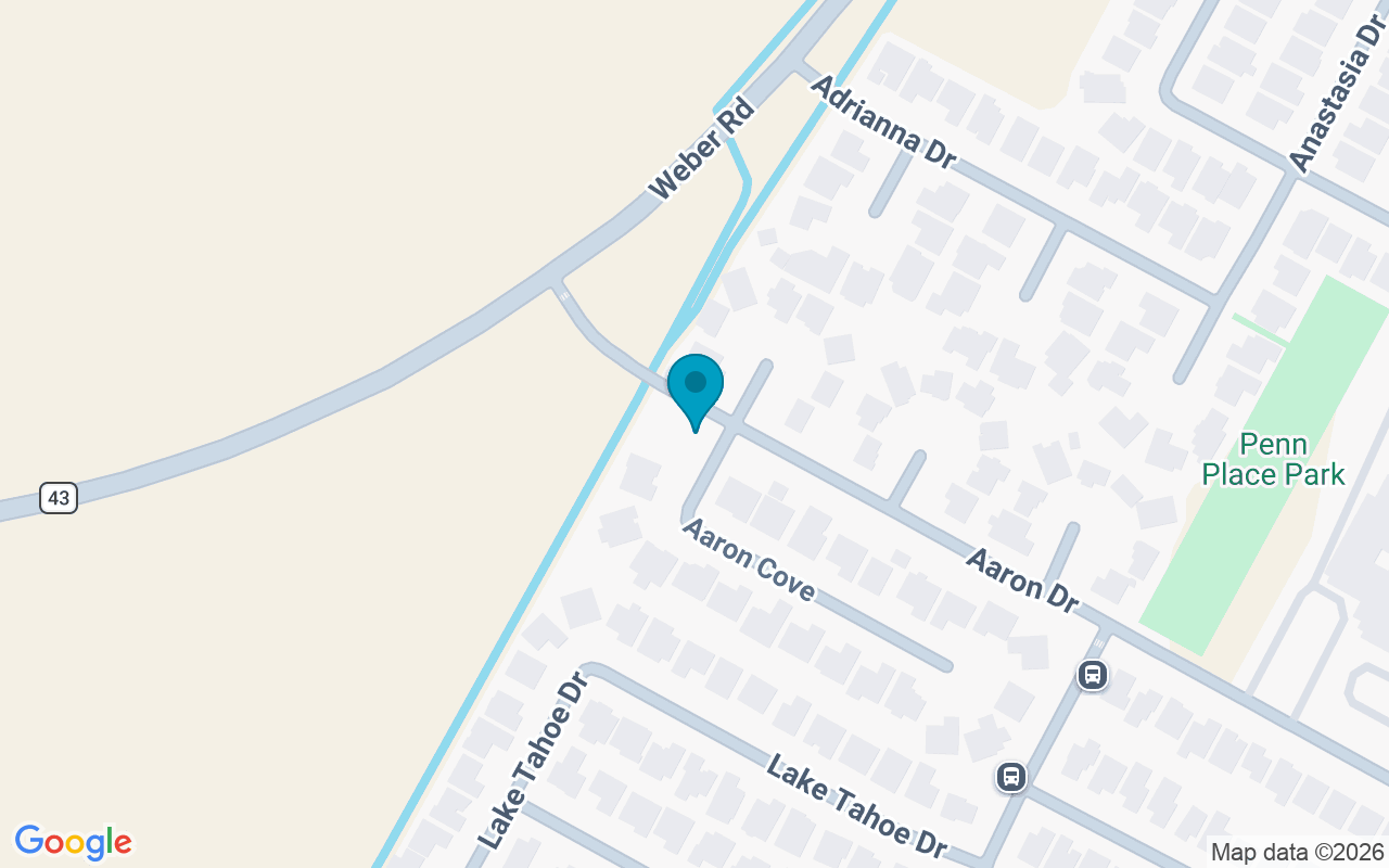 Map showing the location of Aaron @ Weber