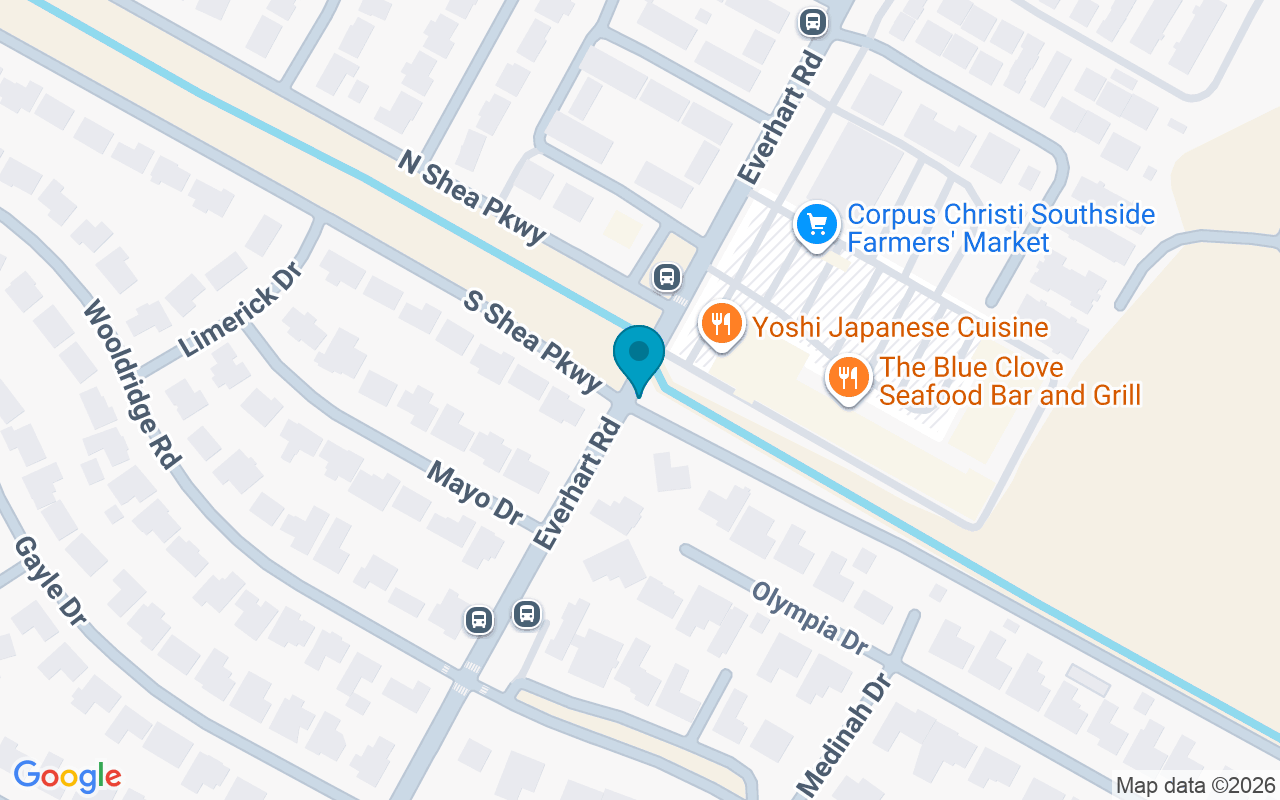 Map showing the location of Everhart @ Shea
