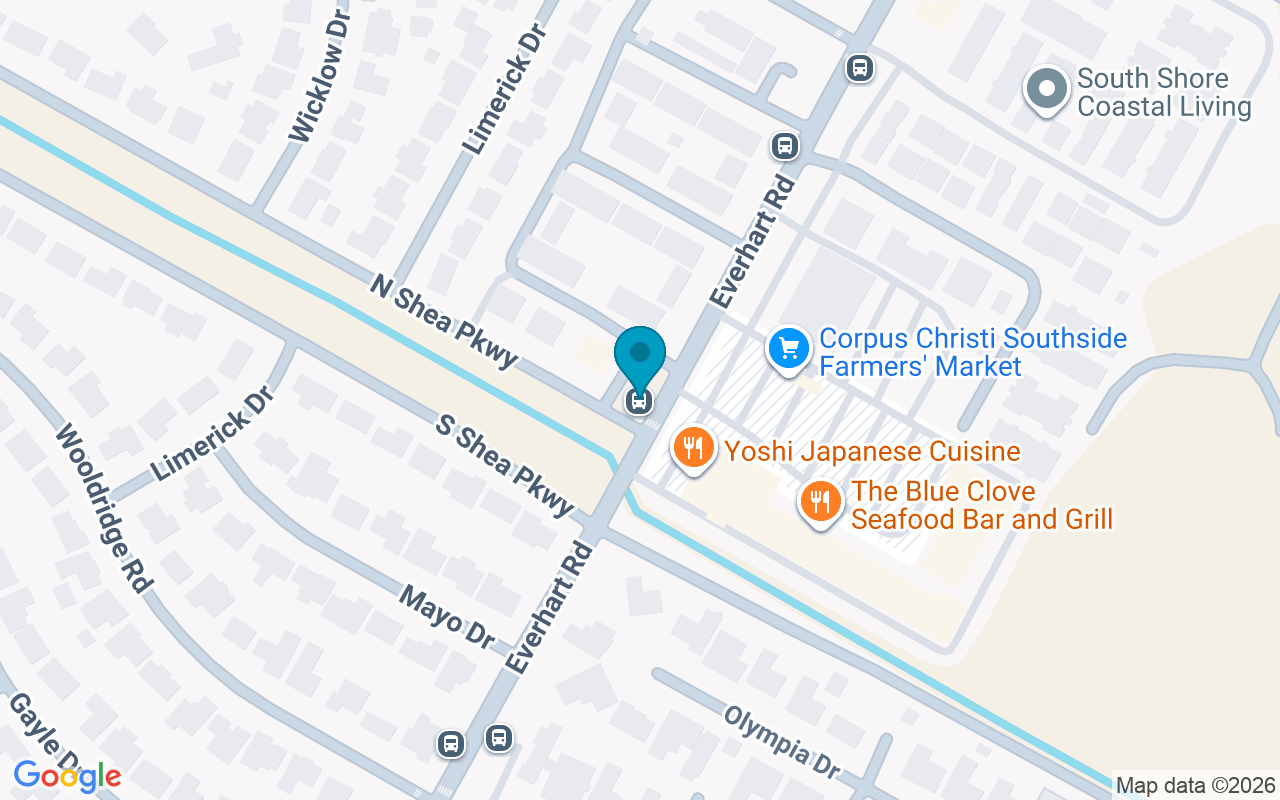 Map showing the location of Everhart @ Shea