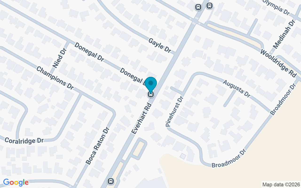 Map showing the location of Everhart @ Donegal