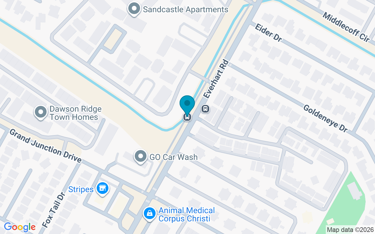 Map showing the location of Everhart @ the Gardens