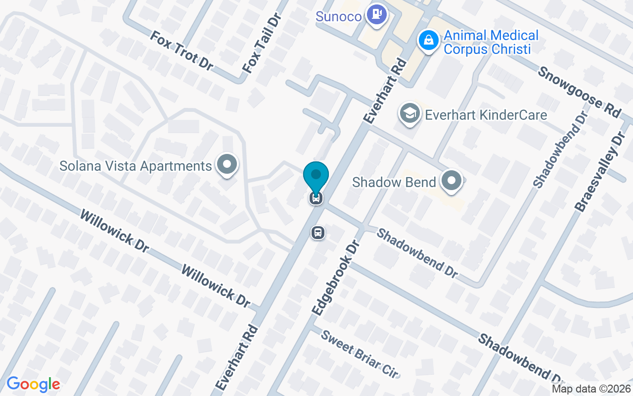 Map showing the location of Everhart @ Shadowbend
