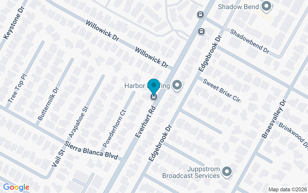 Map showing the location of Everhart @ Willowick