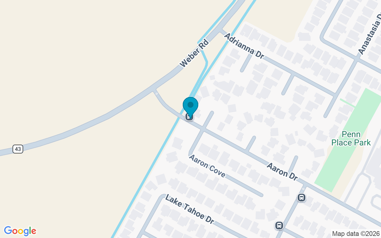 Map showing the location of Aaron @ Weber