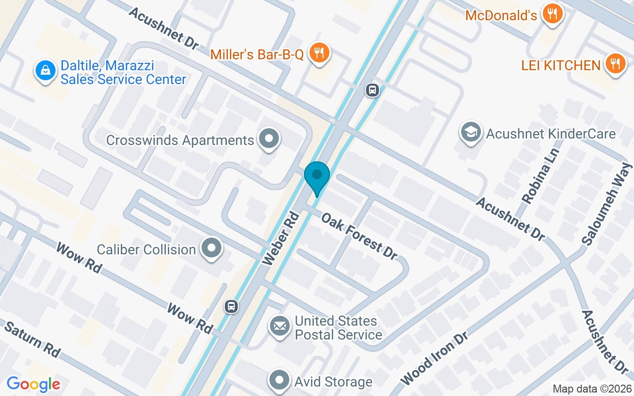 Map showing the location of Weber @ Oak Bay