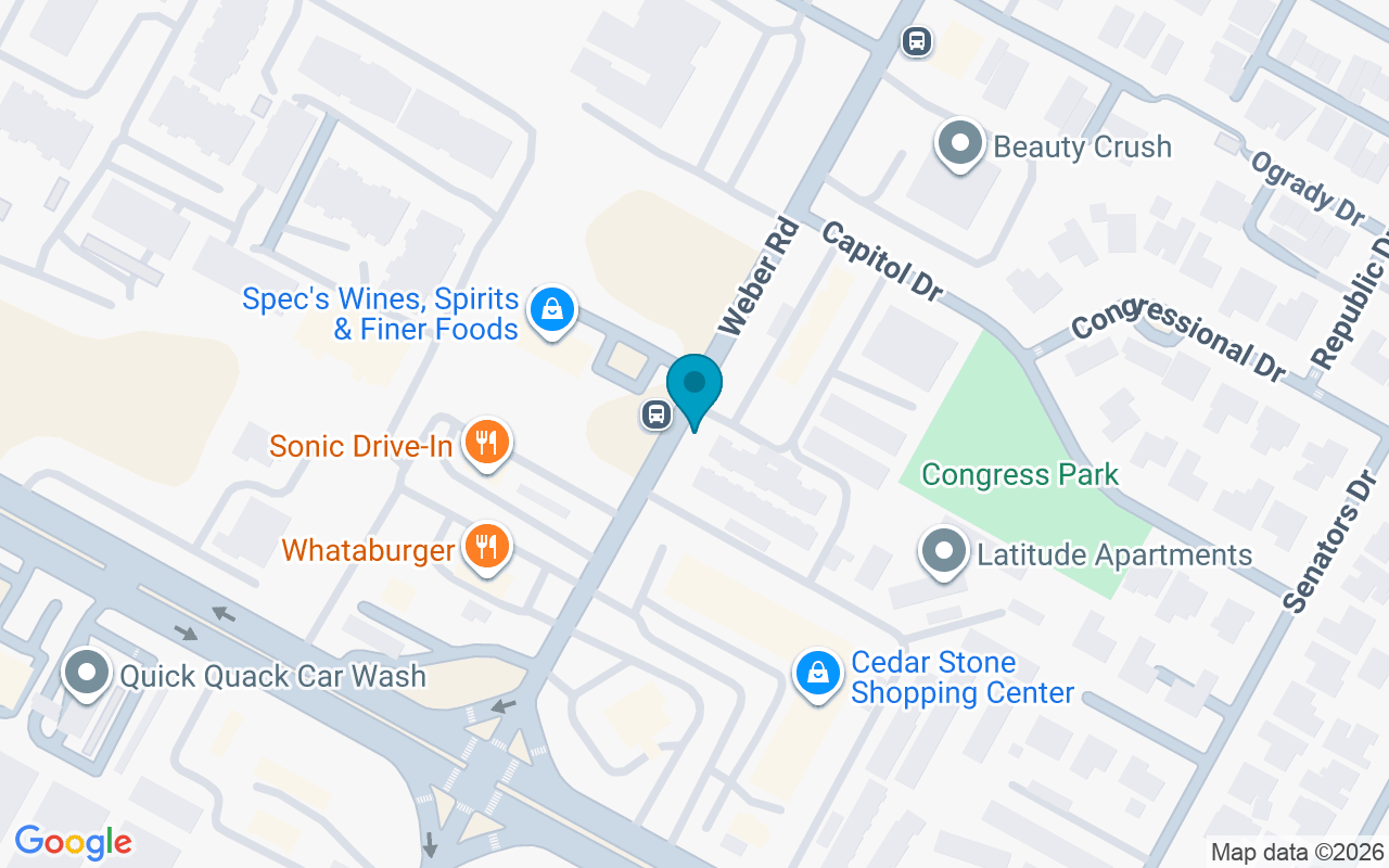 Map showing the location of Weber @ Saratoga