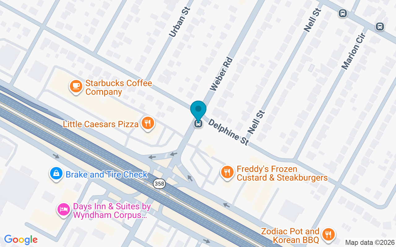 Map showing the location of Weber @ Delphine