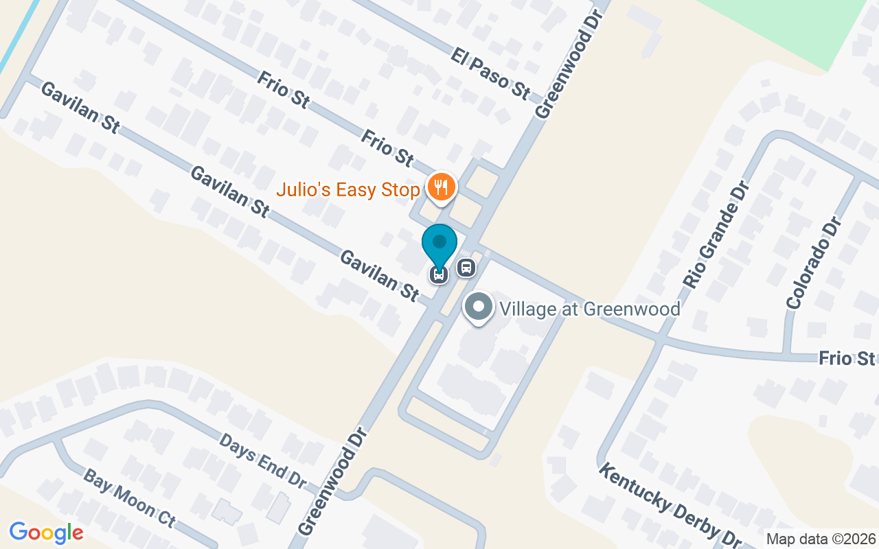 Map showing the location of Greenwood @ Gavilan