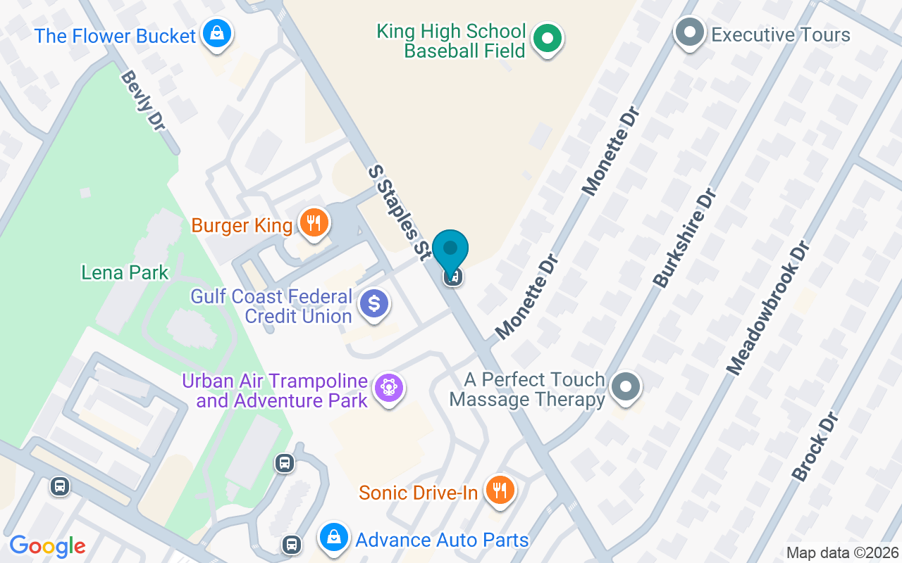 Map showing the location of Staples @ King H S
