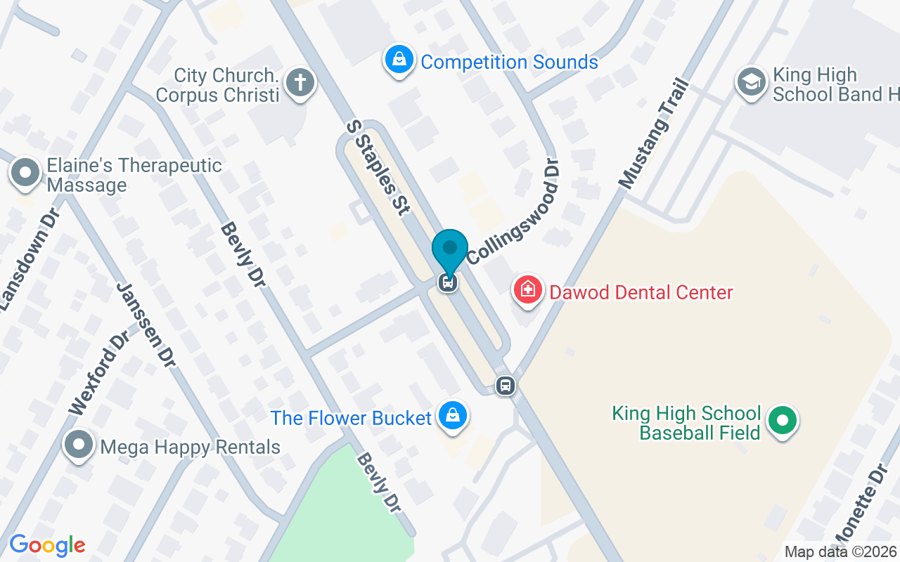Map showing the location of Staples @ Collingswood