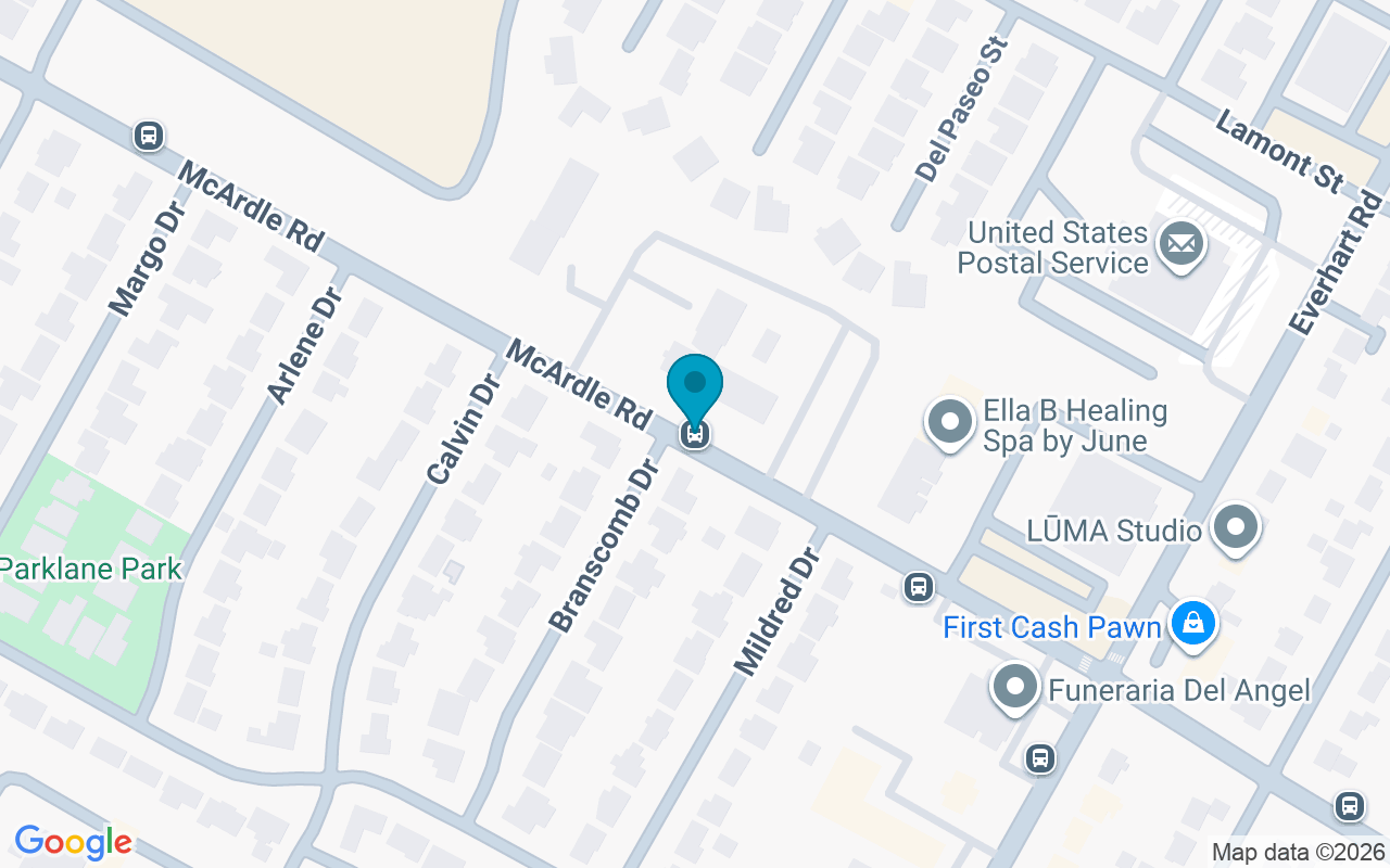 Map showing the location of 4722 McArdle