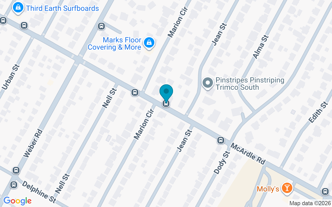 Map showing the location of McArdle @ Jean