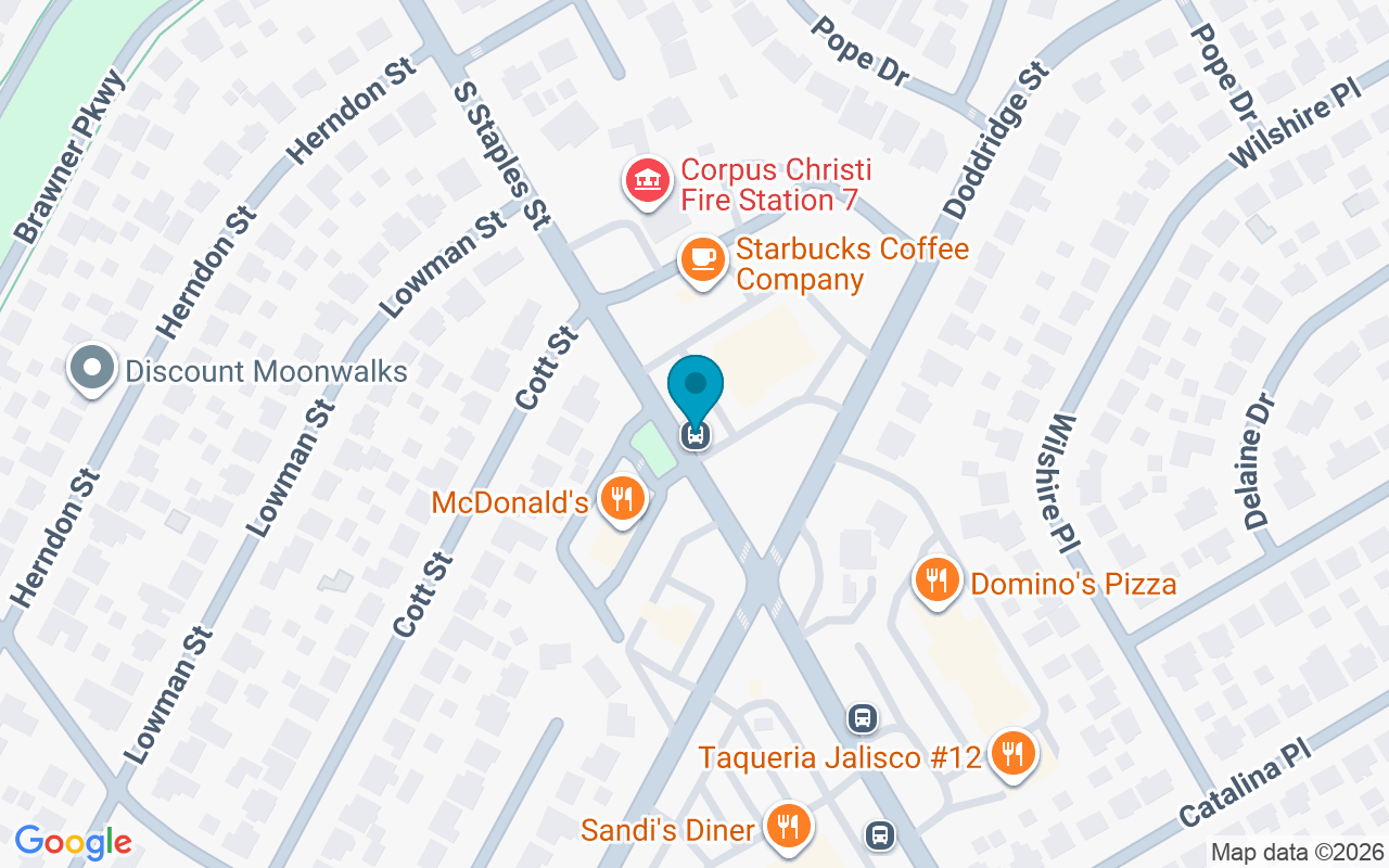Map showing the location of Staples @ Weber