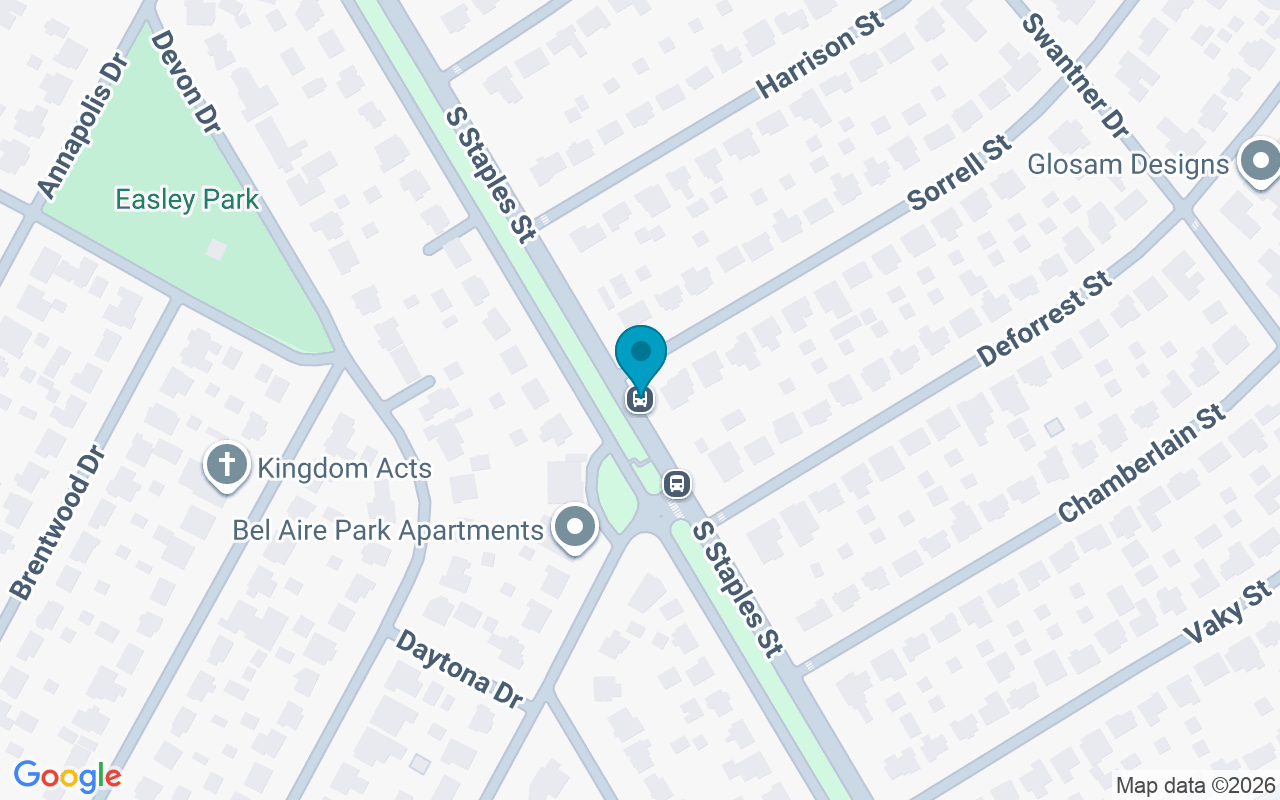 Map showing the location of Staples @ Sorrell
