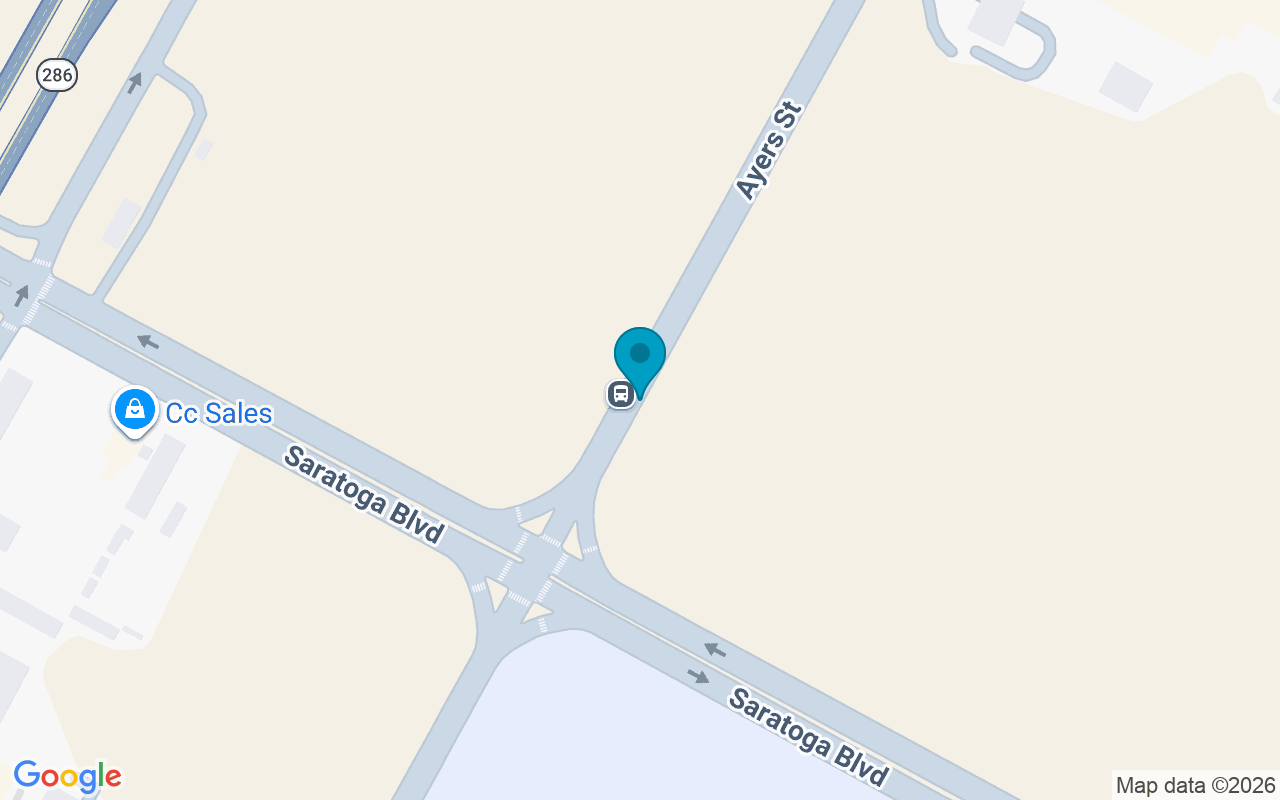 Map showing the location of Ayers @ Saratoga