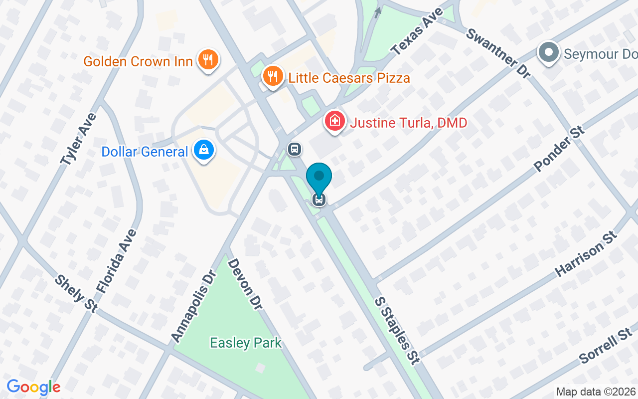 Map showing the location of Staples @ Ralston