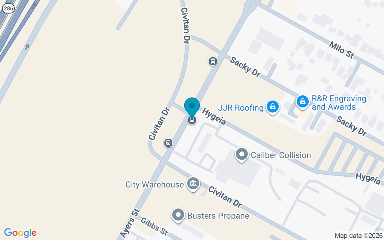 Map showing the location of Ayers @ Hygia