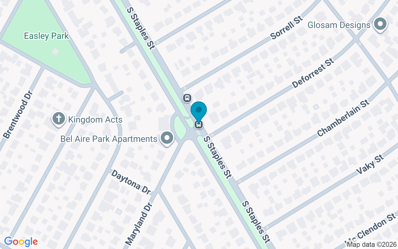 Map showing the location of Staples @ Maryland