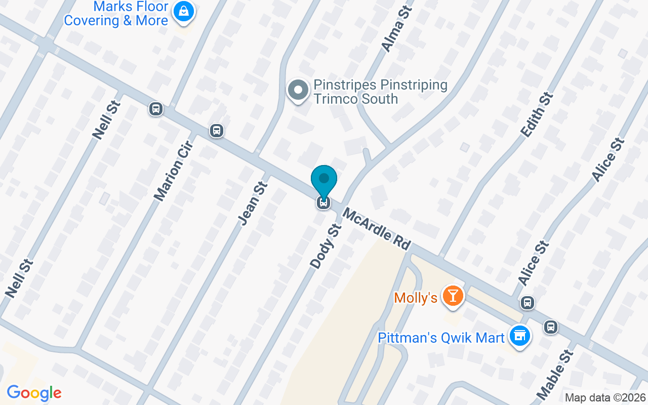Map showing the location of McArdle @ Dody