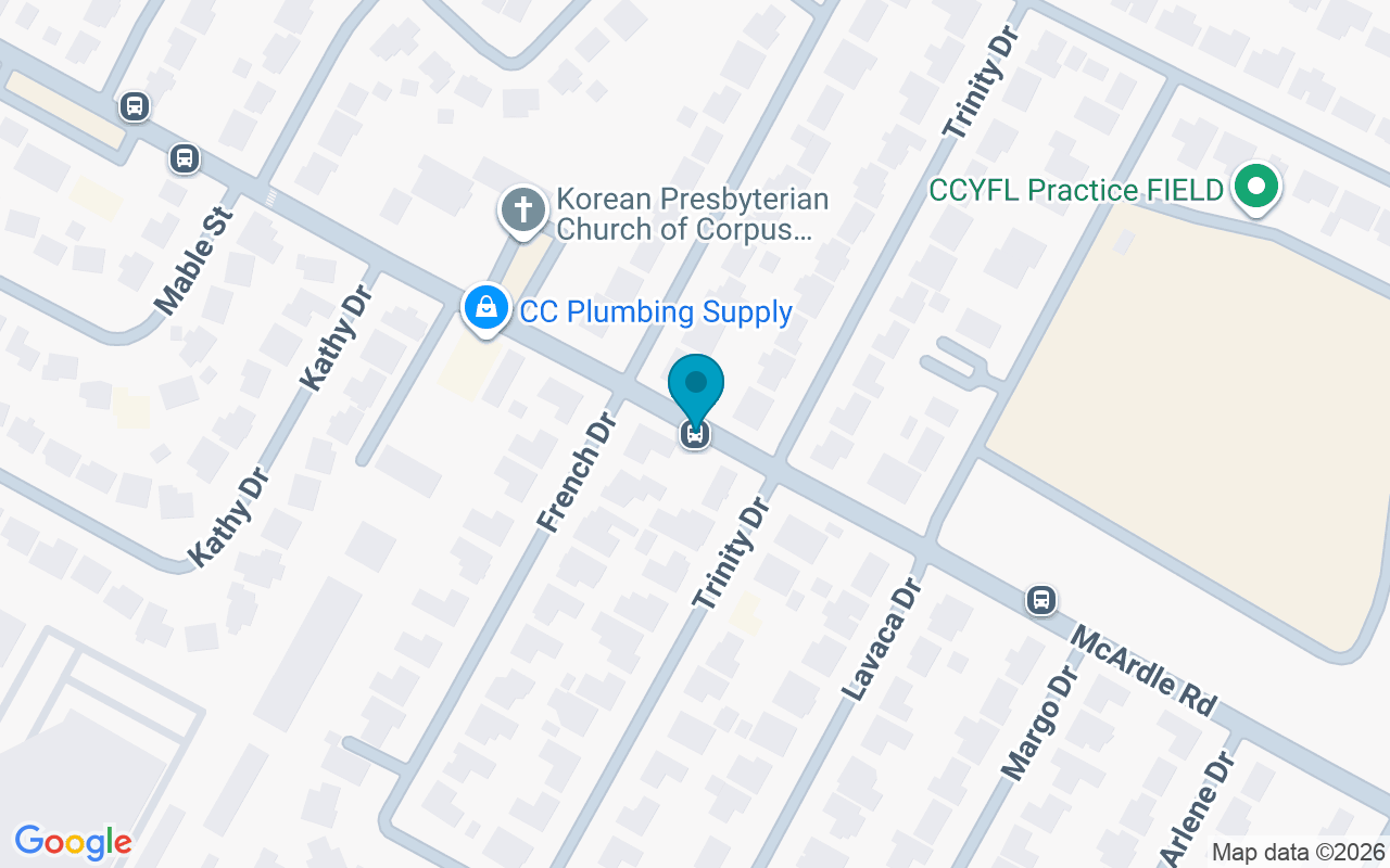 Map showing the location of McArdle @ Trinity