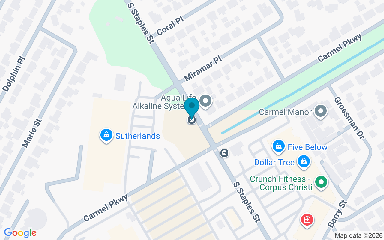 Map showing the location of Staples @ Carmel